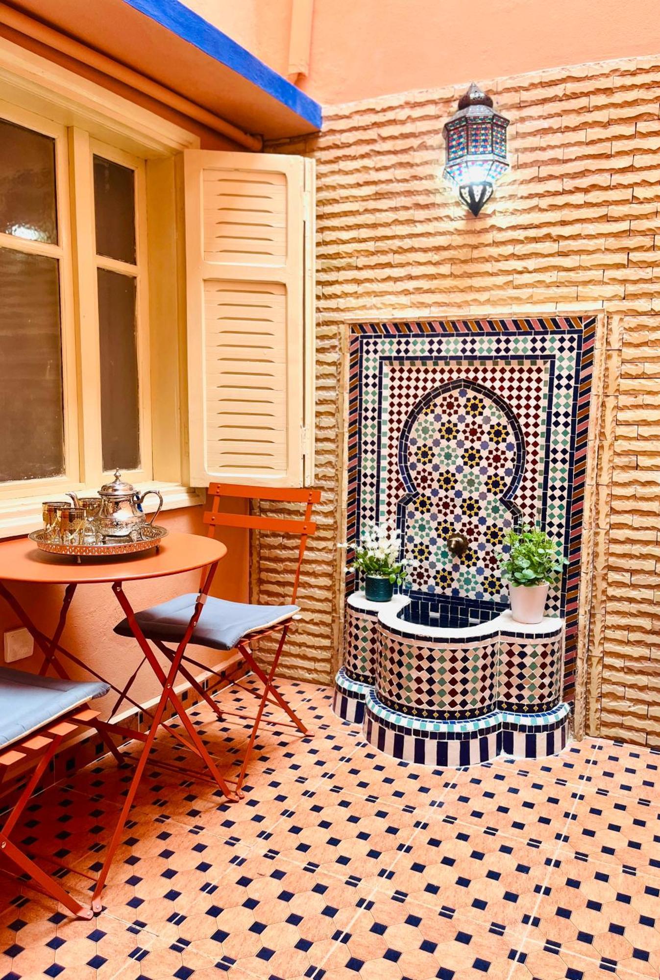 Apartment With Ac, Patio And Rooftop Appartement Climatise Avec Patio Et Toit Terrasse Marrakesh Luaran gambar
